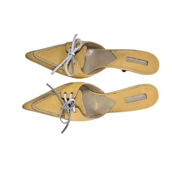 Michael Kors Mule Butter Yellow Size 8.5 - Picture 2 of 5